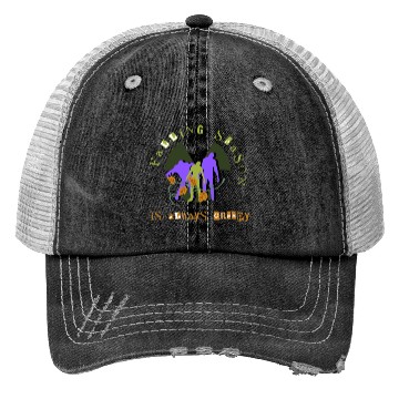Discover Falling seasonis always creepy Trucker Hats