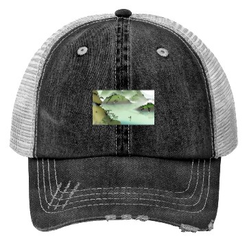 Discover The Swimming dolphin Trucker Hats