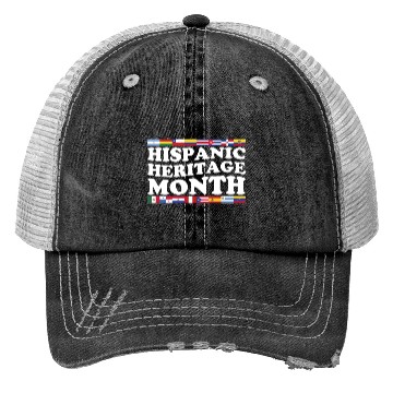 Discover Hispanic Heritage Month Funny Hispanic Spanish Trucker Hats