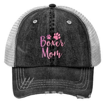 Discover Boxer Mom Cute Boxer Lover Dog Owner Trucker Hats