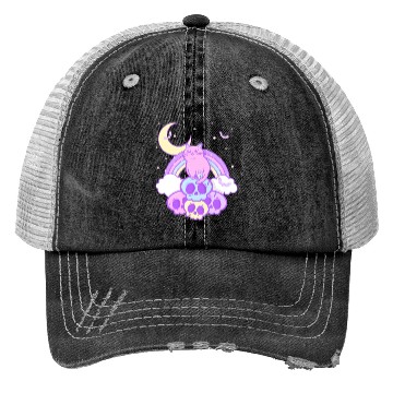 Discover Pastel Goth Cat Skull Lover Cute Gothic Yami Trucker Hats