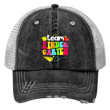 Discover Team Kindergarten Teacher Student Funny Back To Trucker Hats