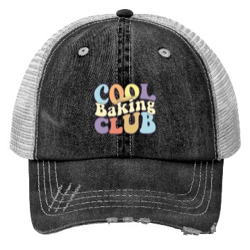 Discover Cool Baking Club Baker Team Pastry Chef Squad Trucker Hats
