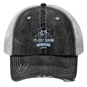 Discover Scenic Route Cycling Trucker Hats