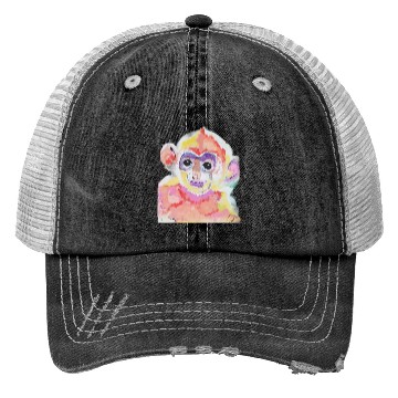 Discover Monkey Animati Painting Design Trucker Hats