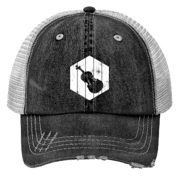 Discover Violin Sketch Trucker Hats