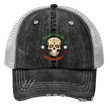 Discover Mexican calavera Trucker Hats