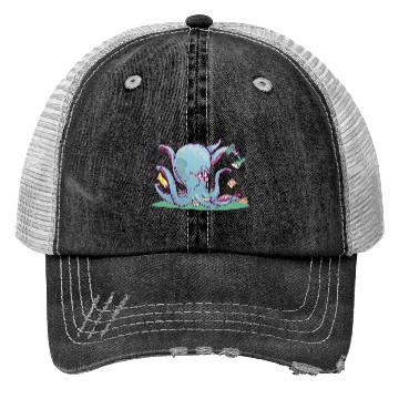 Discover Octopus Crocheting Trucker Hats