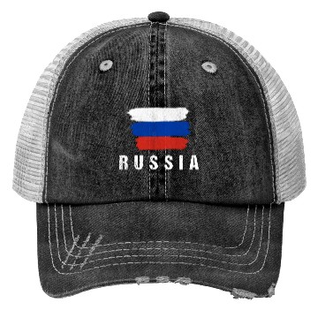 Discover Painted Russia Flag Russian Flag Fan Trucker Hats