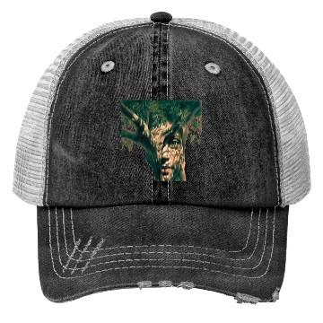 Discover Olive tree and face Trucker Hats