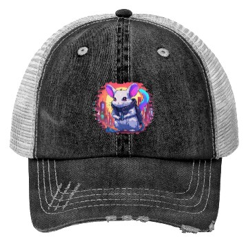 Discover Zephyr // Cyberpunk Chinchilla Trucker Hats
