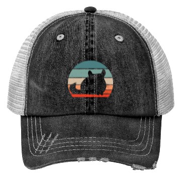 Discover Chinchilla Retro Sunset Trucker Hats
