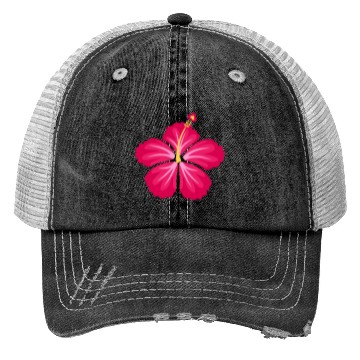 Discover Pink Hibiscus Flower Trucker Hats