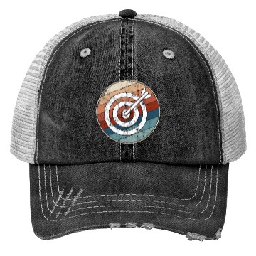 Discover Retro Archery Bullseye Trucker Hats