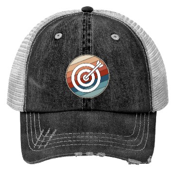 Discover Retro Archery Bullseye Trucker Hats