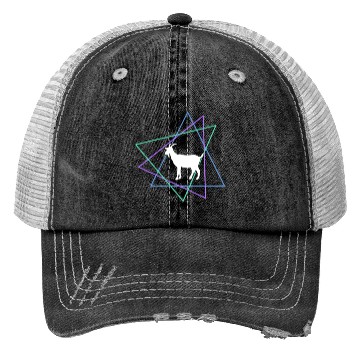 Discover Geometric Pig Art Trucker Hats
