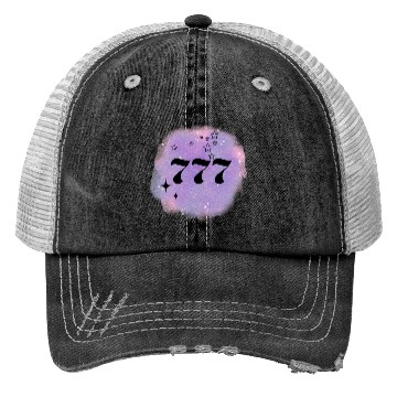 Discover Angel Number 777 Numerology Purple Trucker Hats