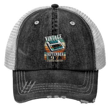 Discover september 1973 Anniversary september 1973 septembe Trucker Hats