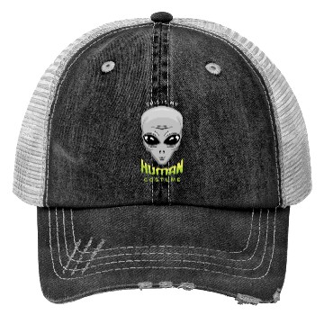 Discover Alien Human Costume Funny Lazy Creepy Halloween Trucker Hats