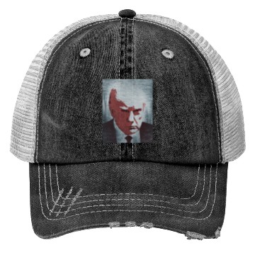 Discover Donald Trump mugshot graffiti Trucker Hats