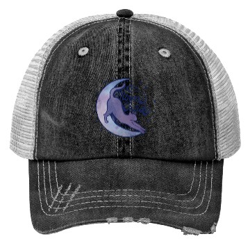 Discover Moonchild Cat Moon Trucker Hats