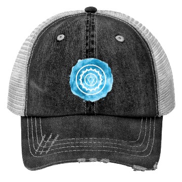 Discover Clear Expressions: Throat Chakra Artistry Trucker Hats