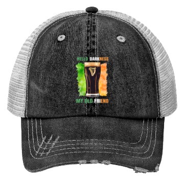 Discover Hello Darkness My Old Friend Irish Stout Trucker Hats