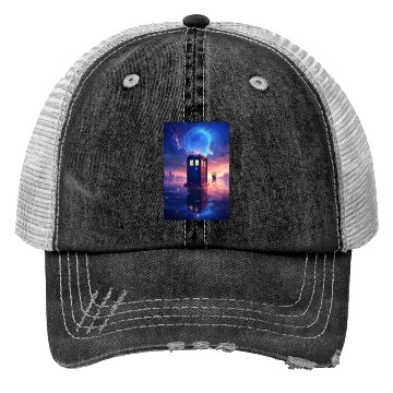 Discover Adrift: Neo-Pop Ocean Adventure Trucker Hats