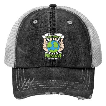 Discover Climate Change Environmental Earth Day Planet Trucker Hats
