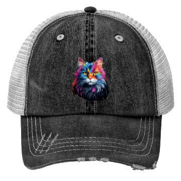 Discover Persian Cat Animal Lover Gift Trucker Hats