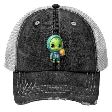 Discover Sweet Alien Onion: Veggie Enchantment Trucker Hats