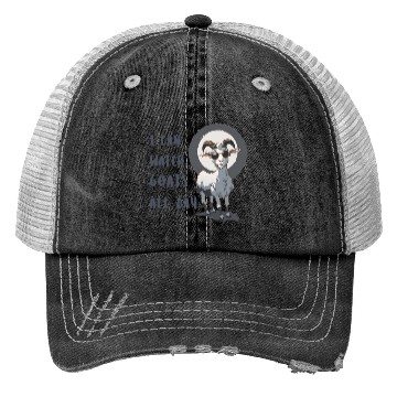Discover Happy Cute goat Lover Trucker Hats