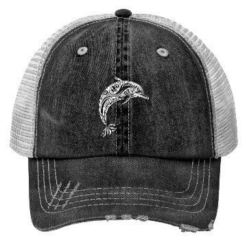 Discover Dolphin maori design Trucker Hats