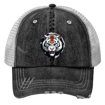 Discover Tiger anime style Trucker Hats