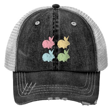 Discover Easter Bunny Pastel Toddler Child Mom Trucker Hats