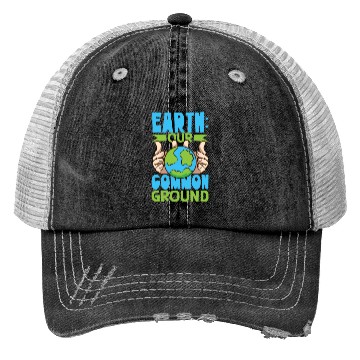 Discover Climate Change Environmental Earth Day Planet Trucker Hats
