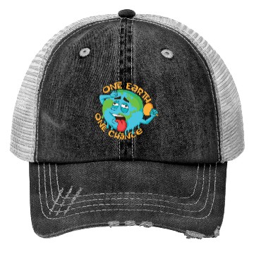 Discover Climate Change Environmental Earth Day Planet Trucker Hats