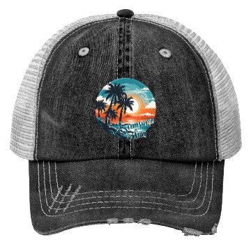 Discover Vintage Summer Vibes Trucker Hats