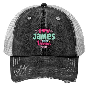 Discover I Love You James Valentines Trucker Hats