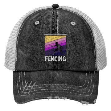 Discover Fencing Sport Sport Fencing Trucker Hats