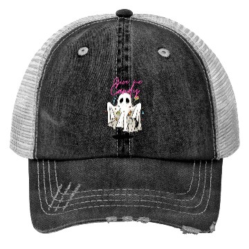 Discover Give me Candy ! Cute Ghost Trucker Hats