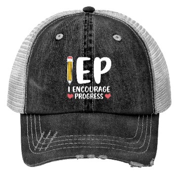 Discover IEP I Encourage Progress Special Education School Trucker Hats