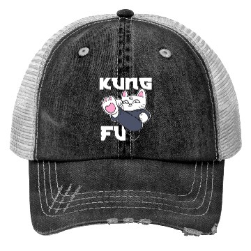 Discover Kung Fu Cat Cat Mom Trucker Hats