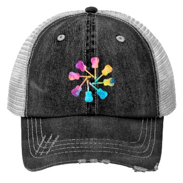 Discover Guitar Circle Trucker Hats