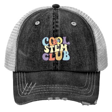 Discover Cool STEM Club I Love Math Proud Stem Teacher Trucker Hats