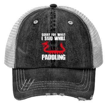 Discover Funny Dragon Boat Racing Paddle Trucker Hats