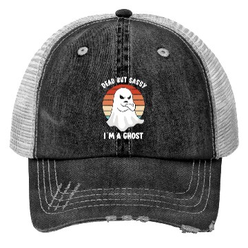 Discover Ghost Hunter Funny Ghost Angry Ghost Halloween Trucker Hats