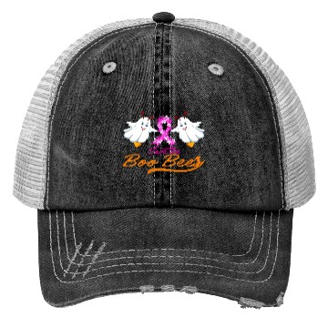 Discover Fun Boobs Save The Boo Bees Breast Cancer Trucker Hats