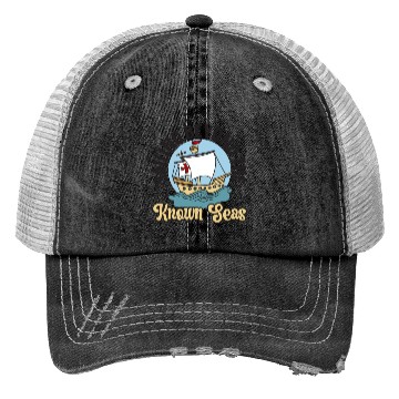 Discover Sailing Beyond The Known Seas Columbus Day Trucker Hats