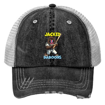 Discover Baboon Monkey Lover Wildlife Animal Zookeeper Trucker Hats